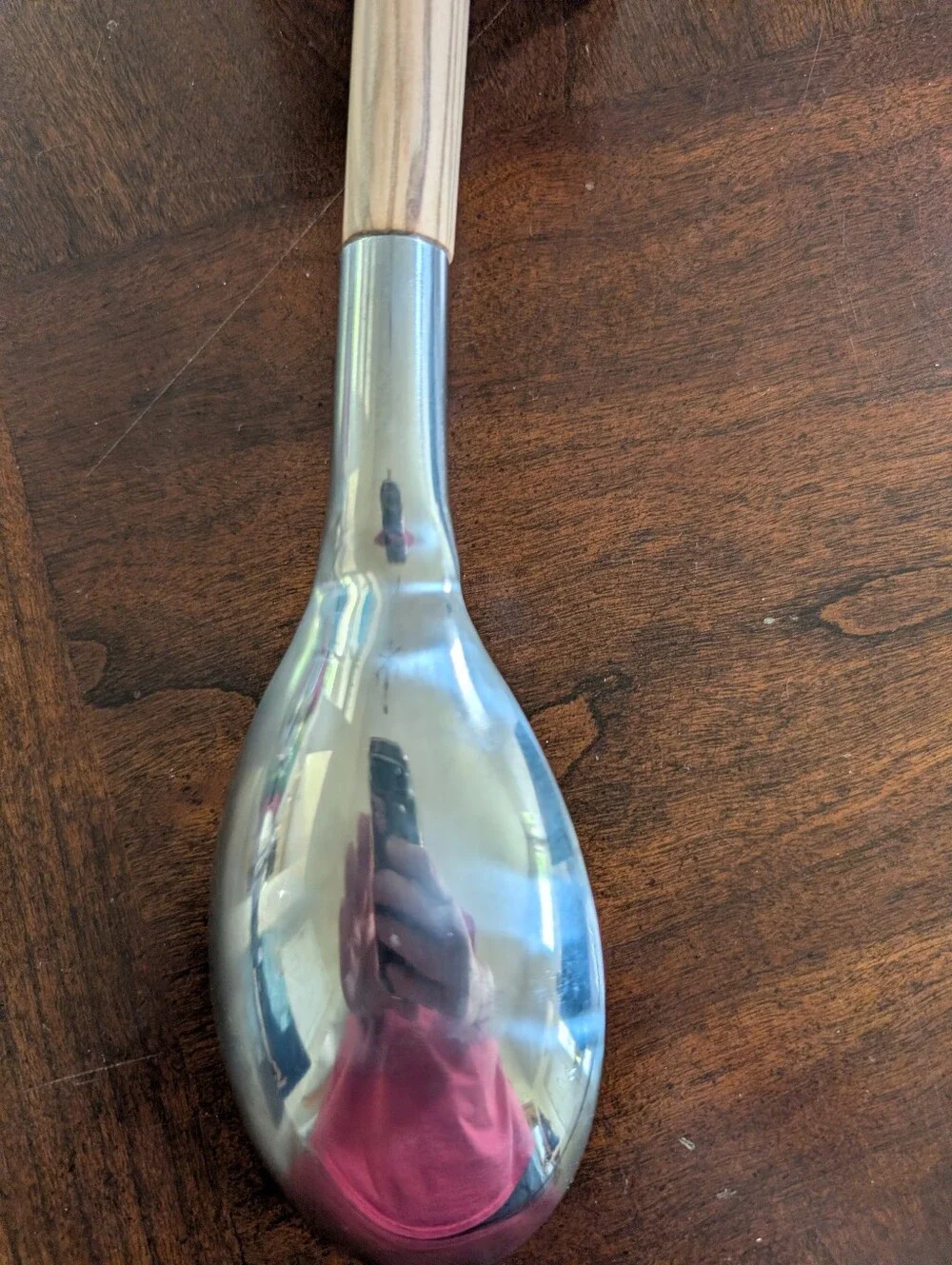 AR Artisan Row Olivewood & Stainless Steel Large Spoon NWT